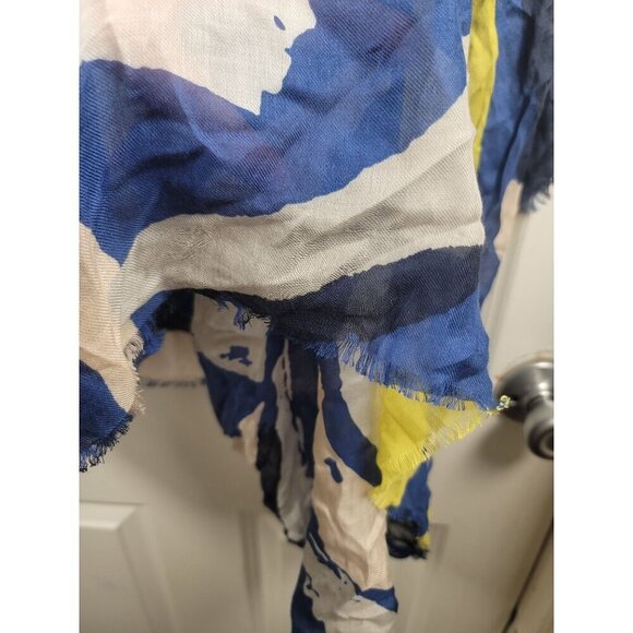 Euroceta Fashion Italy Abstract Print Modal Scarf Made In Italy SIZE 63 X 90 - Picture 6 of 7